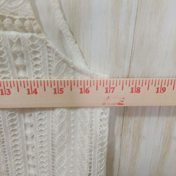 Doe & Rae Women’s Sheath~Size Small~ Sleeveless~Lace Overlay~Drop Waist~Lined - Picture 10 of 12